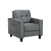 Orisfur. Sofa Set Morden Style Couch Furniture Upholstered Armchair; Loveseat and Three Seat for Home or Office (1-seat) YJ