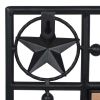 Garden Wall Mirror Rectangular 23.6"x43.3" Black