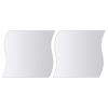 16 Piece Mirror Titles Multi-Shape Glass