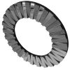 28 Inch Round Floating Wall Mirror with Mirrored Frame Work; Silver; DunaWest
